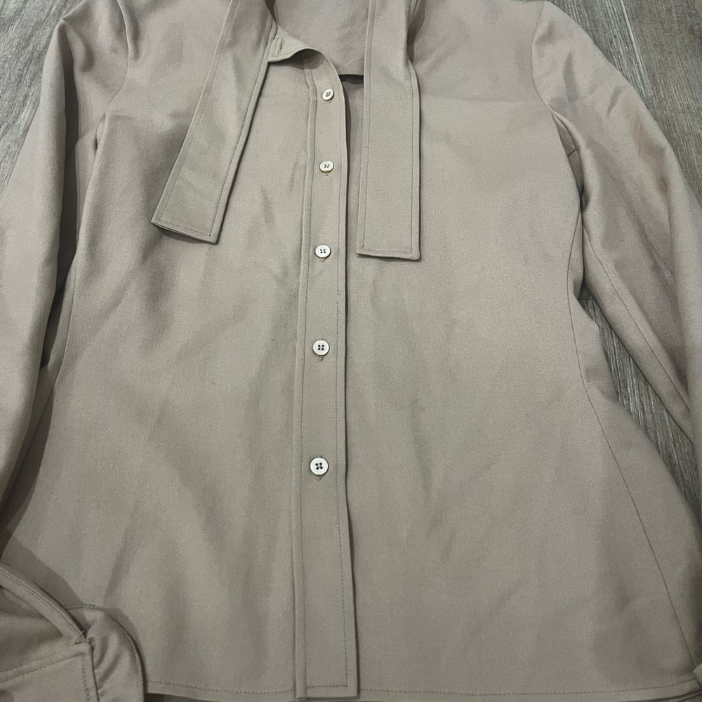 Miu Miu Button Down Ruffle Cuff Sleeve Blouse - image 6